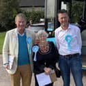 (L to R) Rupert Lowe (ex-MEP), Ann Widdecombe, Dave Holland. Image: Reform UK