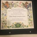 The invitation to the Coronation