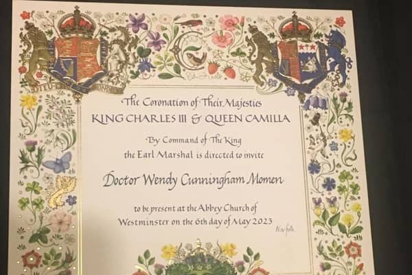 The invitation to the Coronation