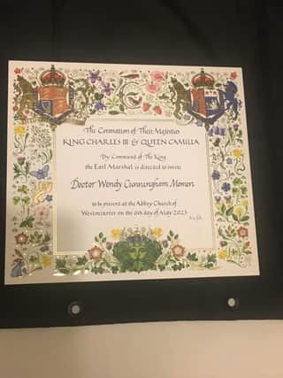 The invitation to the Coronation