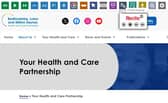 Bedfordshire residents can use a toolbar (top) to translate health information into their native languages when using BLMK's website