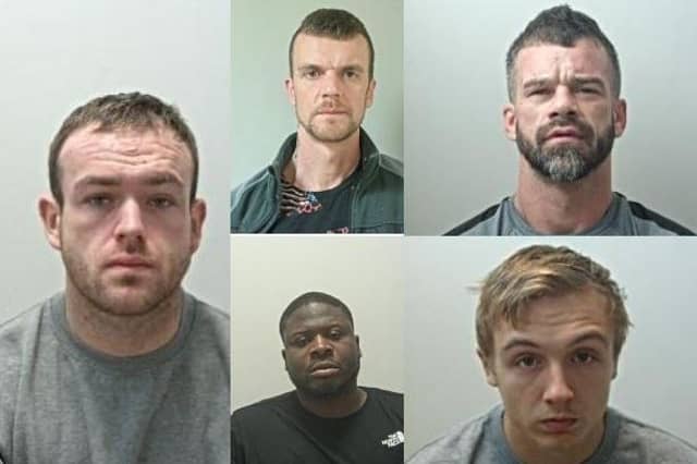 These are three of the most wanted men in Lancashire. (Credit: Lancashire Police)