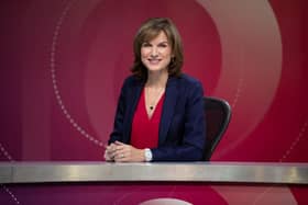  Fiona Bruce on the set of Question Time. Question Time is returning to TV screens - days after the pay of its host Fiona Bruce was revealed. The flagship BBC One political show will be back Thursday with a slightly larger virtual audience than in the last series.