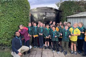 The scouts were delighted with the work. Image: UK Power Networks.