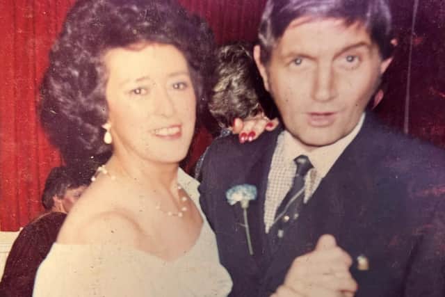 Melvyn Bryant and his wife Dawn celebrating their silver wedding anniversary
