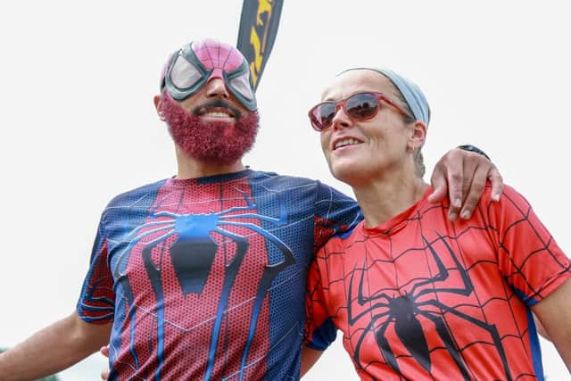 Spider Runners founder member Mike Bullock and his partner Sue. Together they're organising a fundraiser in Broom for Sue Ryder St John's Hospice in Moggerhanger