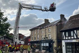 Firefighters tackle the Biggleswade blaze
