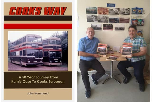 New book Cooks Way, and right, John Cook with author John Hammond. Images: John Hammond.