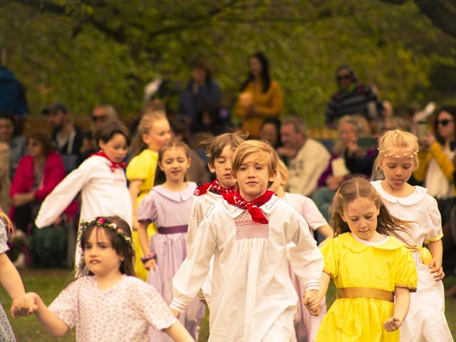 Dancing at the festivities