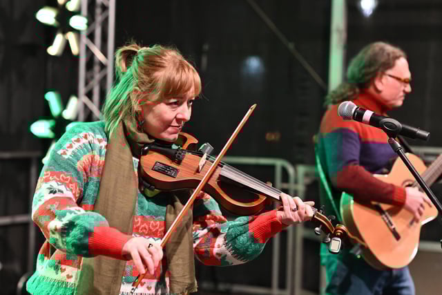 A musical treat for the crowd.
