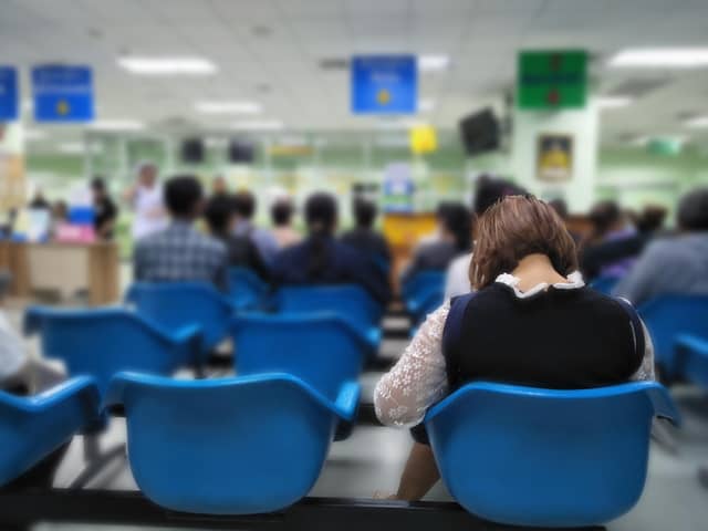 Hospital waiting room - library image