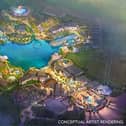 How the new Bedford Borough-based Universal Studios UK theme Park might look.