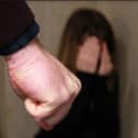 Domestic abuse file image, posed by models