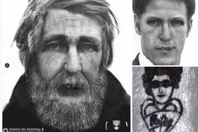 Images of the man and tattoo produced by the University of Dundee Centre for Anatomy and Human Identification