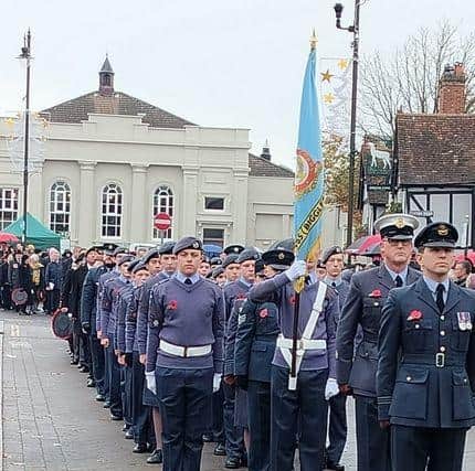 Members of 2065 (Biggleswade) Air Cadets Squadron joined the Remembrance Sunday Parade