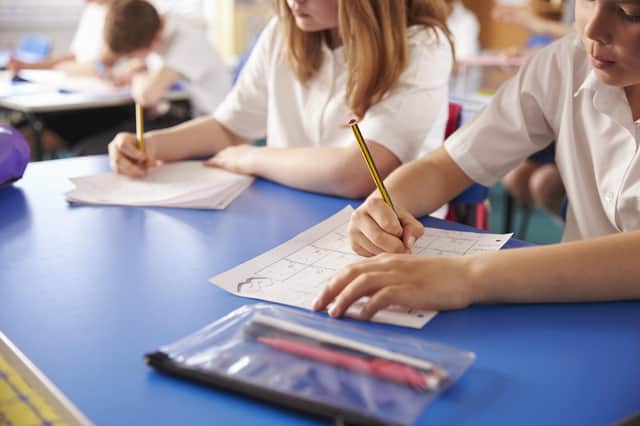 File image of two primary school children working in class. Picture: Adobe Stock