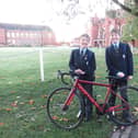 Henry Hillier, pictured left, and Isaac Dailey are aiming to raise funds for Air Ambulance Mapgpas