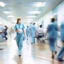 File photo of health workers in a hospital