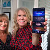 Karen Storey and Rebecca Howard with the new app