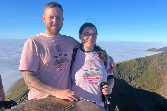 Daniel Kendrick and Georgina Tunstall raised more than £5,000 following their Peak Day for Esme event