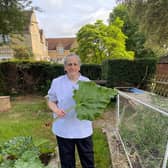 Green-fingered Sandra Galton. Photo: Sue Ryder St John's Hospice.