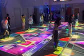 An interactive game in the new sensory studio. Image: Hear2Listen.