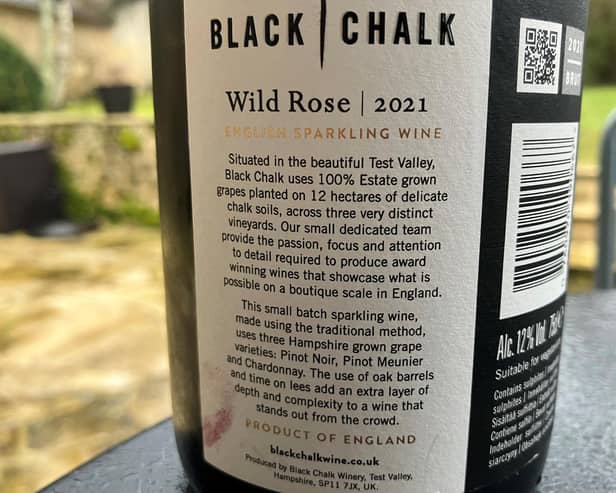 Black Chalk English Sparkling Wine