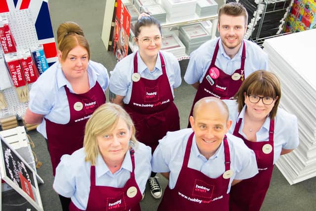 The Biggleswade Hobbycraft team. PIC: Beth Prodger / Beth Prodger Photography