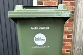 Central Bedfordshire Council Garden Waste Bin