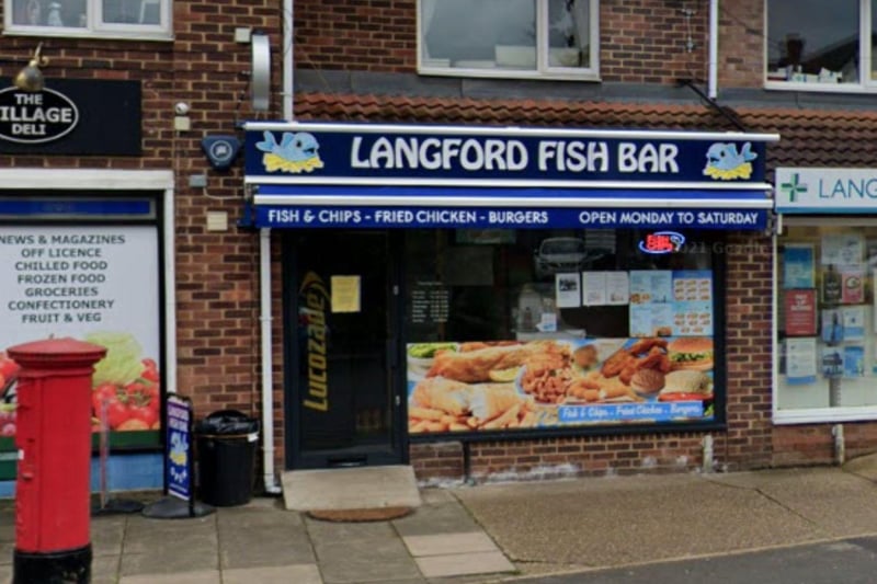 Langford Fish Bar at 71 Church Street, Langford; rated 4 on November 14
