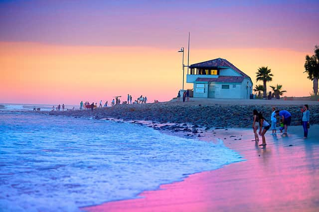 Head to the beach in Santa Monica and stroll along the famous Boardwalk