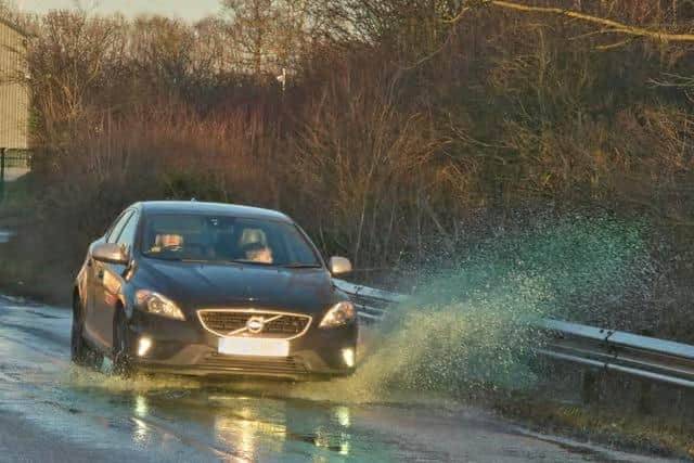 From the archive, 2024: Image on the We Love Biggleswade Facebook page shows the 400m stretch of sewage on Dunton Lane.