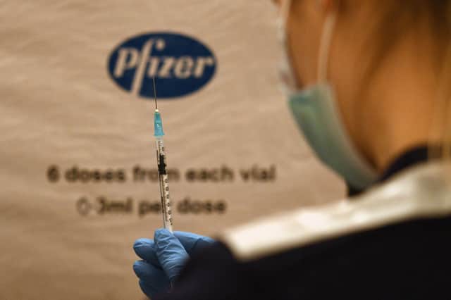 The Pfizer/BioNTech vaccine appears to be highly effective at reducing the spread of the virus, according to a new study (Photo: OLI SCARFF/AFP via Getty Images)