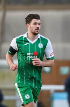 Connor Hall of Biggleswade Town. Picture: Guy Wills PNL-171213-105958002