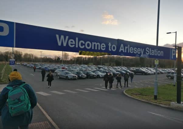 Arlesey Station carpark where Russell parked