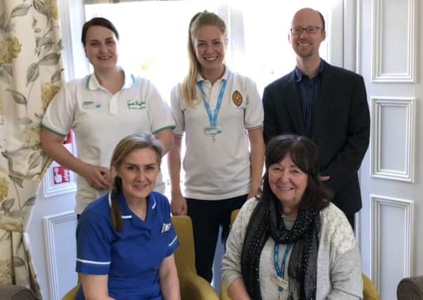 St John's Day Therapy suite team with Emily Sapsford.