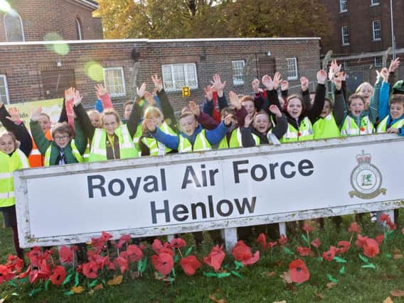 Derwent Lower School pupils at RAF Henlow