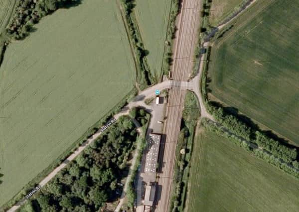 The level crossing at Tempsford.  Photo: Google