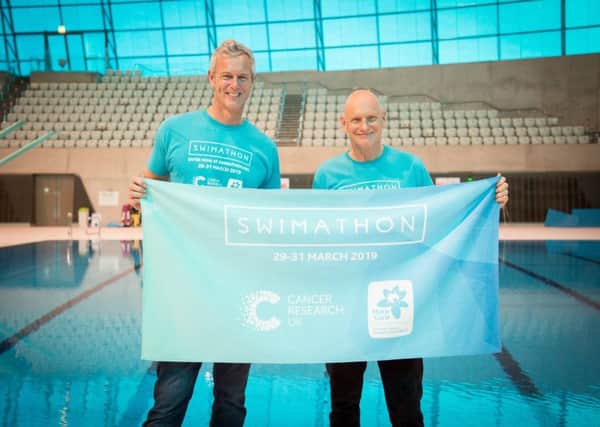 Mark Foster and Duncan Goodhew launch Swimathon 2019