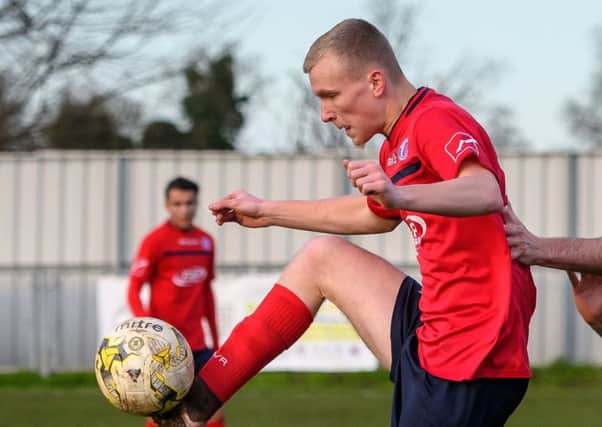 Joe Hankins in action for United. Picture: Guy Wills