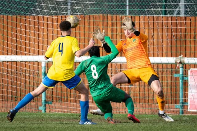 Biggleswade FC v Leverstock Green. Picture: Guy Wills