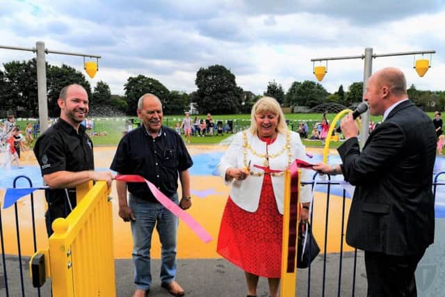 The opening of Dunstable Splash Park in 2017. Credit: John Chatterley.