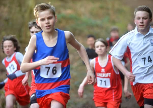 Action from the Schools Cross County Relays event hosted by Biggleswade AC