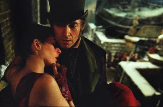 Hugh Jackman and Anne Hathaway in Les Miserables