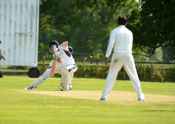Action from Southill Park v Luton Town & Indians