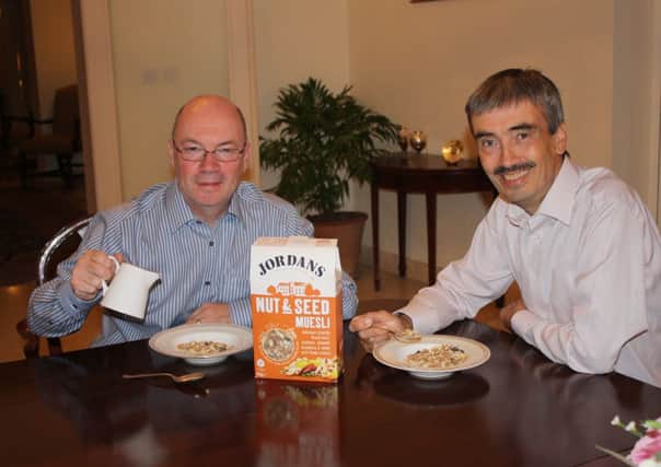 North-East Beds MP Alistair Burt with the Ambassador to Jordan Peter Millett