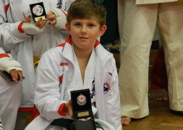 Samuel Petrovics, 10, of Biggleswade Karate Club.