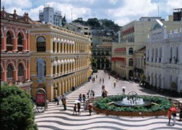 Senado Square in Macau. Picture PA Photo.
