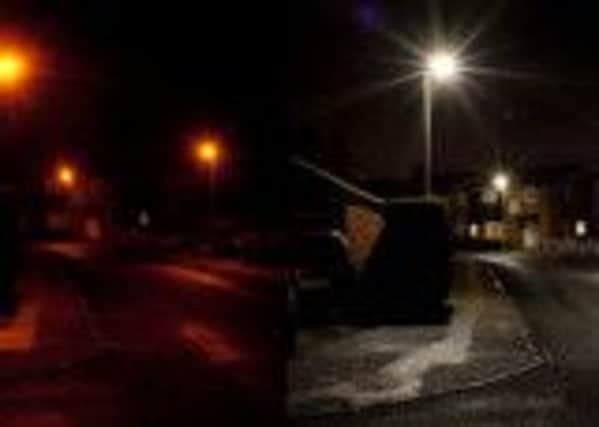 Shefford street lights: before and after