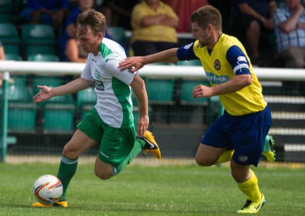 Action from Waders v Farnborough. PNL-140731-112132002